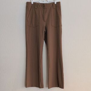Mason & Belle Tan Straight Leg Stretch Trouser Dress Pants - Size 10/30
